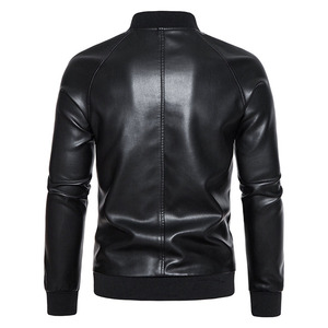Chaquetas de Cuero de Alta Calidad con Revestimiento, Formales, Versátiles, con Cierre, Resistentes al Viento, Precio al por Mayor, Logotipo Personalizado - Product Image 2
