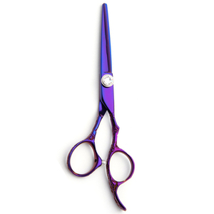กรรไกรตัดผมไทเทเนียมสีรุ้ง สำหรับคนถนัดขวา พร้อมที่พักนิ้ว - Product Image 4