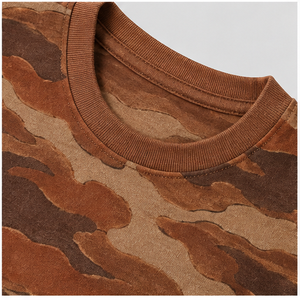 Camiseta de Manga Corta para Hombre con Estampado de Camuflaje Canyon Rust Broken Contour, MTS-CAMO-0007 - Product Image 6