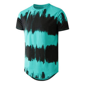 T-shirt sublimé tie-dye pour homme, col rond, style décontracté, respirant, imprimé tie-dye, graphiques personnalisés, en vente - Product Image 1