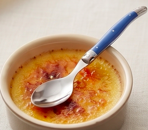 Ensemble de couverts modernes en acier inoxydable à tête argentée avec poignée bleue élégante pour salle à manger, cuisine, restaurant et table de mariage - Product Image 5