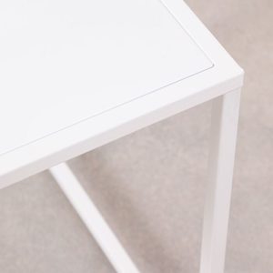 White Metal <b>Storage</b> Nightstand Modern Bedside <b>End</b> <b>Table</b> for Bedroom Living Room Home Office - Product Image 3