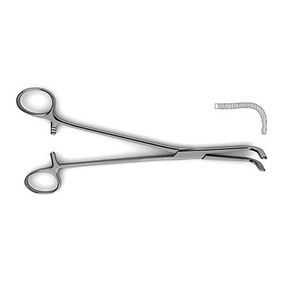 Pinza Renal Guyon de Acero Personalizada de 9 Pulgadas |   Pinza Hemostática Quirúrgica con Mordazas Curvas y Serraciones Verticales, Certificación CE, para Urología y Riñón - Product Image 3