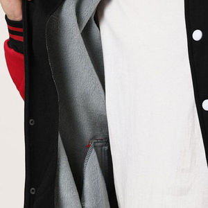 Chaquetas Varsity de Alto Rendimiento con Logotipo Personalizado para Hombre, Color Sólido, Talla Grande, Tela Ligera, Logotipo Frontal Recubierto - Product Image 5