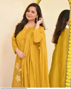 OFERTA DE VERANO: COLECCIÓN DE DISEÑOS DHAMAKA, SALWAR KAMEEZ DE ALGODÓN PREMIUM DE ALTA CALIDAD PARA FIESTAS, DE SECADO RÁPIDO Y MODERNO - Product Image 5