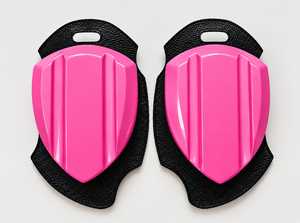 Genouillères roses avec rembourrage noir, protection contre les chocs, universelles, unisexes, utilisables en toutes saisons - Product Image 5