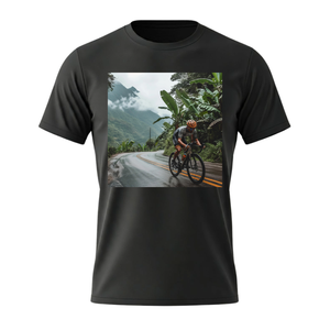 T-shirt décontracté personnalisé pour homme grande taille 220 g/m² à manches courtes 100 % polyester teint en pièce imprimé par transfert thermique respirant séchage rapide - Product Image 5