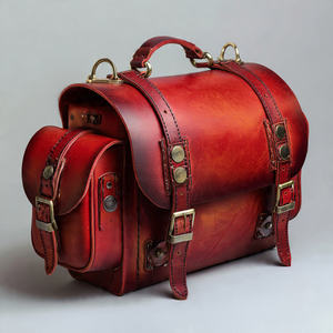 Bolso de Hombro Tipo Saddle de Cuero Genuino Vintage para Mujer, Impermeable, Tamaño Pequeño/Mini - Product Image 4