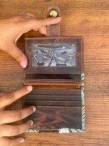 Nouveau design de pochette en cuir de fourrure de vachette véritable sculpture élégant multi-usages Offre Spéciale occidentale véritable peau de vache petits portefeuilles pour les femmes - Product Image 6