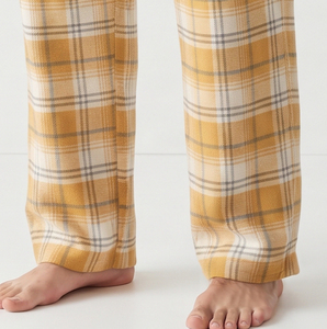 Pyjama d'hiver en flanelle douce et confortable pour homme, vêtements de nuit à carreaux confortables, vêtements de nuit d'hiver de qualité supérieure 100% coton, ensemble de pyjama pour la maison - Product Image 5