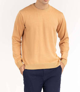 Pull à col rond à manches longues pour homme avec logo personnalisé, polyester, motif brodé en lettres 3D, pulls en tricot pour homme - Product Image 1