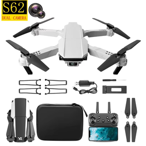 S62 Remote Control Folding <b>Drone</b> Quadcopter <b>Drone</b> <b>4K</b> HD Photo Dual <b>Camera</b> Beginner Plastic Toy Height Turn 150m Transmission UAV - Product Image 2