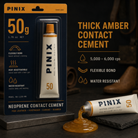 Lem Perekat Sol Sepatu Neoprena 50ml, Perekat Fleksibel untuk Perbaikan Alas Kaki Kulit, OEM ODM
