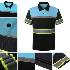 Chemises polo de travail pour hommes, manches courtes, confortables, avec logo personnalisé, pour chantier, usine, entrepôt, uniformes. - Product Image 4