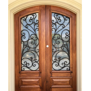 Puerta Principal de Hierro Forjado Personalizada con Características de Alta Seguridad, Acabado con Recubrimiento en Polvo y Estilo Moderno de Lujo - Product Image 5