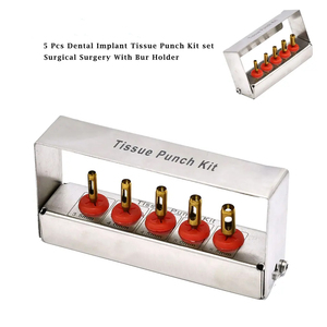 Kit de perforación de tejido Bone Bridge Instruments, 5 piezas, instrumentos quirúrgicos dentales, 3.5mm, 4.0mm, 4.5mm, 5.0mm, 5.5mm, herramientas manuales para implantes - Product Image 3
