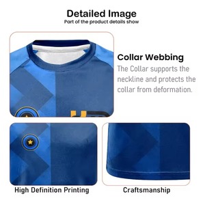 Unisex Soccer Uniform Set Solid Stand Collar Short Sleeve Moisture Wicking <b>Polyester</b> Regular Fit All Seasons Printed High - Product Image 3