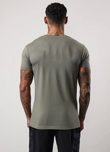 Camiseta Deportiva Ligera para Hombre, de Poliéster, Corte Ajustado, Cuello Redondo, Secado Rápido, Elástica, para Gimnasio - Product Image 2