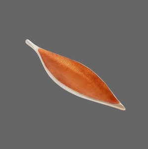 Plateau de service en aluminium en forme de feuille – Plat décoratif pour servir des collations, des momos, des amuse-gueules et pour la table à manger - Product Image 2