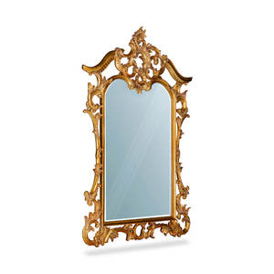 กระจกติดผนังไม้สักทรงไม่สมมาตรสไตล์ยุโรปคลาสสิก งานแฮนด์เมด ทนทาน ตกแต่งหรูหรา - Product Image 2