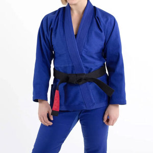 ชุดยิวยิตสูคุณภาพสูง พิมพ์โลโก้ตามสั่ง ด้านหน้าผ้าฝ้าย 100% ชุดต่อสู้ MMA ระบายอากาศได้ดี น้ำหนักเบา - Product Image 2