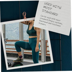 สายรัดข้อเท้าแบบหนานุ่มคุณภาพสูงพร้อมคุณสมบัติปรับระดับได้ พิมพ์โลโก้ได้ตามต้องการ สำหรับเครื่องเคเบิลแมชชีนและการออกกำลังกายขาแบบคิกแบ็ค - Product Image 4