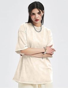 T-shirt d'été à col en V avec poche, coupe classique, 100% coton, effet délavé - Product Image 6