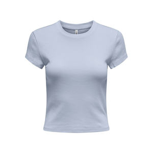 Camiseta Básica para Mujer, Algodón Peinado Premium, Manga Corta, Lisa, Corte Ajustado, Informal, Personalizable con Logotipo, Venta al Por Mayor, Moda - Product Image 1