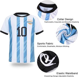 Camisetas de Fútbol para Hombres, Mujeres, Niños, Niñas, Jóvenes, para Deporte, Entrenamiento de Fútbol, Uniforme, Camiseta para Fanáticos del Fútbol, Kit de Regalo - Product Image 4