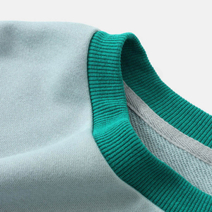 เสื้อสเวตเตอร์ถักสีฟ้าอ่อนแบบยูนิเซ็กซ์ คอกลม แขนยาว สีพื้น สวมใส่สบายทรงหลวม เหมาะสำหรับฤดูใบไม้ร่วง - Product Image 5