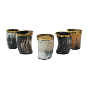 Fournisseur en gros de verres en corne de buffle, design vintage, réutilisables, cadeau pour adultes, pour les fêtes - Product Image 2