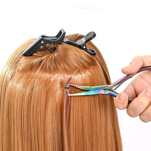 Kit de herramientas para extensiones de cabello con alicates para instalación de extensiones de cabello con microanillos, uso profesional en salón - Product Image 5