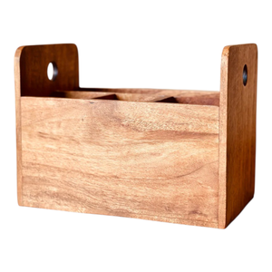 Organizador de Correo y Porta Cubiertos de Madera Multifuncional Moderno para Cucharas, Tenedores y Utensilios de Cocina - Product Image 4
