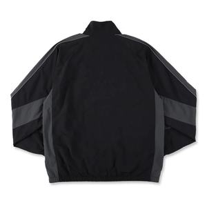 Veste coupe-vent pour homme grande taille en polyester avec doublure en mesh, respirante, épaisse, en nylon, coupe-vent, à blocs de couleur - Product Image 2