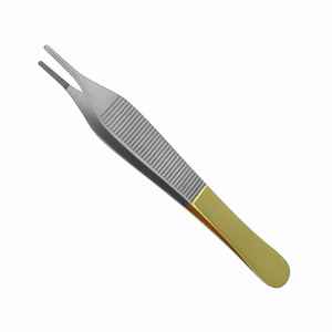 Pince à tissus manuelle Adson 12 cm en acier inoxydable, pointe dentée 3 mm, instruments chirurgicaux droits, Classe I, certifiée CE - Product Image 3