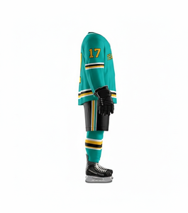 Uniforme de Hockey sobre Hielo Personalizado de Fábrica, Uniforme de Hockey sobre Hielo de Poliéster con Etiqueta Privada para Entrenamiento - Product Image 6