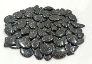 Cabochons Galaxie Étoilée Noire Personnalisables de Haute Qualité, Cristaux Naturels Premium à Dos Plat, Vente en Gros pour la Personnalisation de Bijoux - Product Image 3