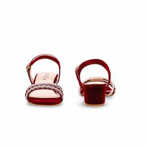 Sandale à talon fantaisie marron modèle FN6046 - Product Image 2