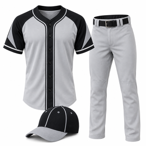 Conjunto de Pantalones y Camiseta de Béisbol Personalizados al por Mayor para Hombre, Uniforme de Béisbol Masculino, Poliéster que Absorbe la Humedad, Suministro OEM — 102 caracteres - Product Image 5