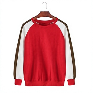 Splice Color Women's Mock Neck Blank Drop Shoulder Oversized Sweatshirt Girl's Your Own Logo Embroidered <b>Printed</b> Sweatshirts - Product Image 2
