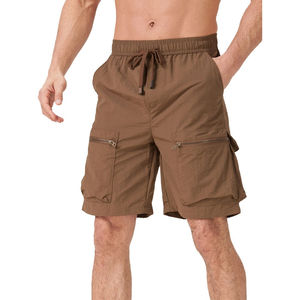 High Quality 100% Cotton Solid <b>Cargo</b> <b>Shorts</b> Men Mid Front High Street Style <b>Lightweight</b> Breathable Eco-Friendly Design Summer - Product Image 2
