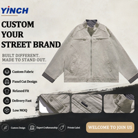 Vestes décontractées pour hommes en matériaux de qualité supérieure, logo personnalisé, streetwear, veste de travail, mode hip-hop, veste de travail pour hommes