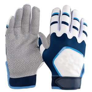 Gants de frappe en microfibre bleue rembourrés avec fermeture auto-agrippante, unisexes, pour adultes, entraînement, ambidextres, extérieur, personnalisables - Product Image 1