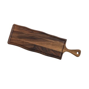 Bandeja Rectangular de Madera de Nogal de Alta Calidad para Servir Alimentos, Filetes, Pasta, Bocadillos, Bandeja Rústica para Servir, Vajilla de Cocina al por Mayor - Product Image 1
