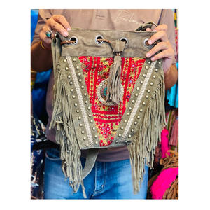 Fabriqué à la main indien femmes Shopping soirée Banjara sac dames épaule Banjara sac personnalisé luxe Vintage broderie sac de messager - Product Image 6