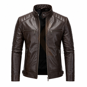 Wholesale Fashion OEM ODM <b>Leather</b> Garment Manufacturer Premium Genuine <b>Leather</b> <b>Jackets</b> Custom Private Label Outerwear Supplier - Product Image 1