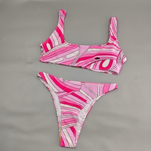 2026 Popular Designer Printed Strapless <b>Bikini</b> Swimwear Women Eco Friendly Breathable Stretch Beachwear Summer Swimming Set - Product Image 3