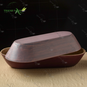 Bandeja de servicio de bambú duradera y sostenible personalizable-ecológica impermeable y ligera para restaurante y uso doméstico - Product Image 3