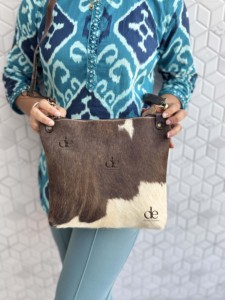 กระเป๋าถือหนังหนังวัวตะวันตกผมมีสไตล์บนซ่อนหนังขนกระเป๋าถือแฮนด์เมดมีสไตล์อเนกประสงค์กระเป๋าผู้หญิงของขวัญ - Product Image 5