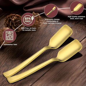 Cuchara, tenedor y cuchillo de acero inoxidable para bodas, hoteles, restaurantes y fiestas, cubiertos plateados, agitador para cócteles - Product Image 5